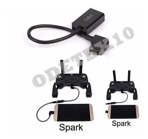 Dji Spark Drone Adaptador Extensor Cabo Tablet iPad Celular