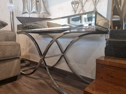 Imagen 7 de 7 de Mesa De Centro Cromada Elegante Espejos + ¡envio Gratis!