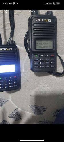 Par De Radios Retevis Rt85 Ya Frecuenciados, Teclado