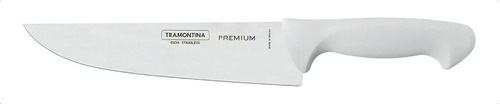 Cuchilla Cuchillo Tramontina Cocina Profesional Premium N° 8 Color Blanco