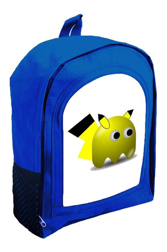 Mochila Azul Infantil  Nena Nene Pikachu Pokemon  Rr5