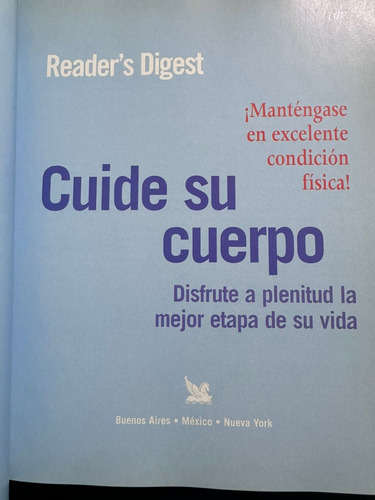 Cuide Su Cuerpo Por Reader's Digest S8 (Usado)