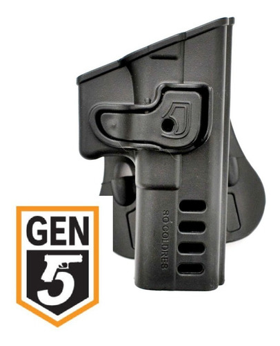 Coldre Perna P/ Pistola Glock Gen5 G17 19 22 23 E G22 Pmsp