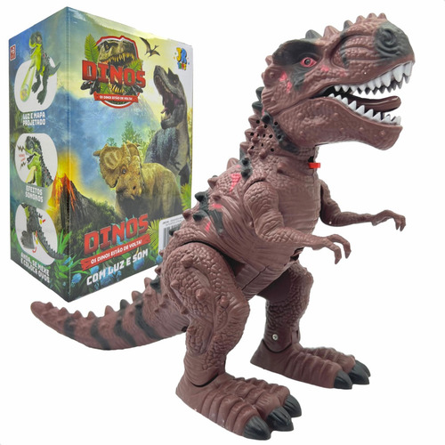 Dinossauro Com Som Luz Projetor De Imagem T-rex Anda Se Mexe
