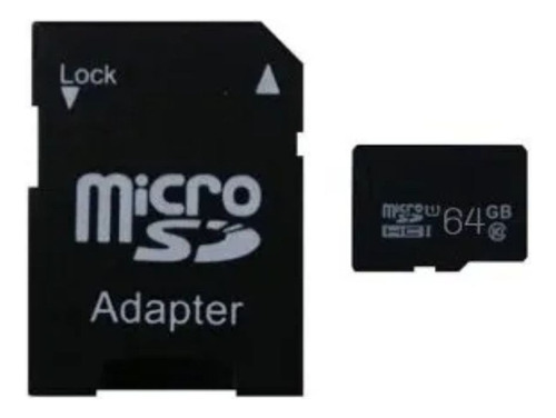 Tarjeta Micro Sd 64 Gb Clase 10 Con Adaptador Sd 