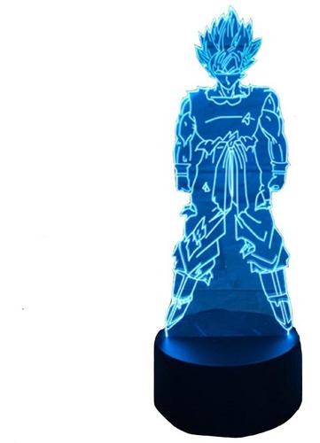 Lampara 3 D Led Goku Fase 2 Dragon Ball Rgb 7 Colores | Envío gratis Lampara 3 D Led Goku Fase 2 Dragon Ball Rgb 7 Colores | Envío gratis