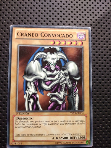 Summoned Skull Sp 004 Yugioh 