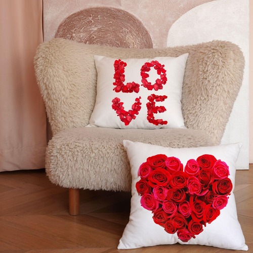 Guhoo Valentines Day Pillow Covers 16 X 16 Set Of 4 Spring F