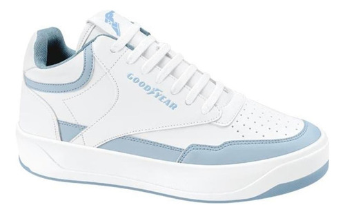 Tenis Dama Goodyear 2817 Urbano En Blanco/ Azul