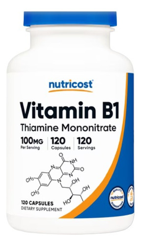 Vitamina B1 Thiamin 100mg 120ca - U - Unidad a $808