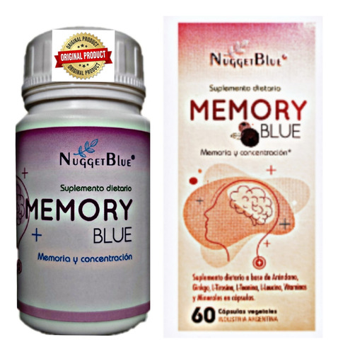 2 X 60 (120) Memoryblue Nuggetblue Memoria Salud Congnitiva 