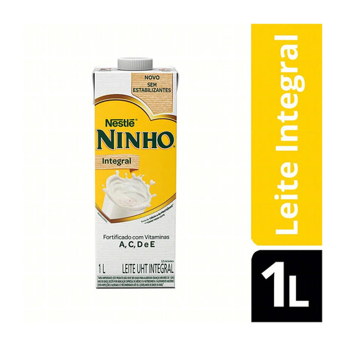 Leite Uht Integral Ninho Forti+ Caixa Com Tampa 1l