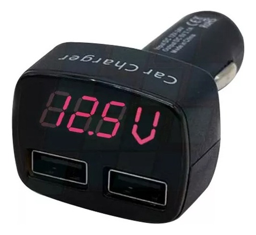 Cargador Usb X2 12v 24v Voltimetro Amperimetro Temperatura