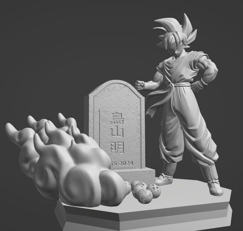Archivo Stl Impresión 3d - Dragon Ball - Rip Akira Toriyama