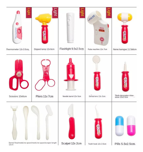 Kit Enfermero Médico Infantil - Juguete
