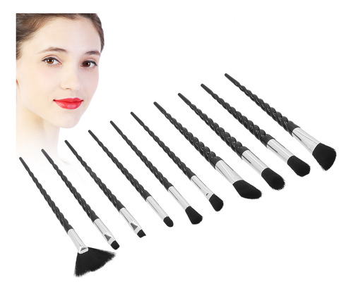 Juego De Brochas De Maquillaje, 10 Piezas