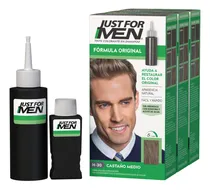 Comprar Shampoo Just For Men formula original Just For Men Fórmula Original Castaño Medio 3-Pack tono castaño medio para cabello