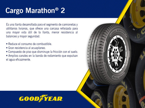 2- Llantas Cargo Marathon 2 Goodyear 185r14 R102