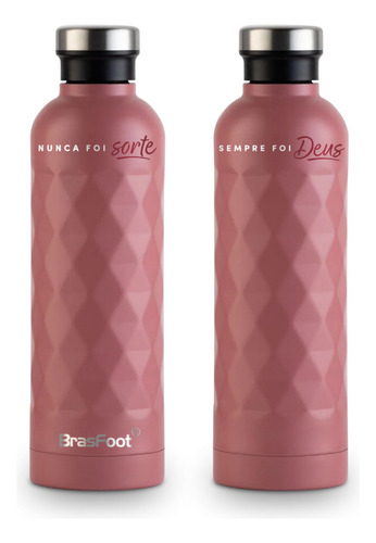 Garrafa Térmica Sky Salmão Aço Inoxidavel 750ml Parde Dupla