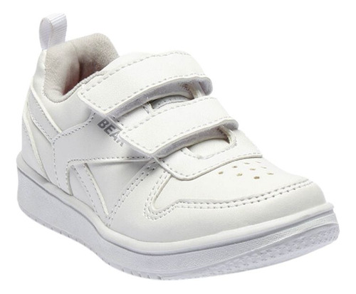 Tenis Blancos De Niño Escolar Casual Wally Blanco Fareli