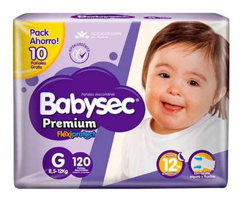 Pañales Babysec Premium  GPañales Babysec Premium G