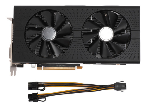 Tarjeta Gráfica Rx590, 8 Gb, Gddr5, 256 Bits, Soporte Para J