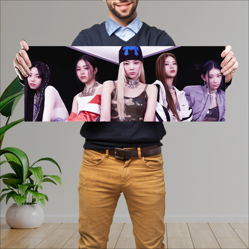 Cuadro Grande 30x80 Cm K-pop Itzy Kill My Doubt Concept 1