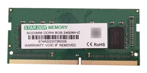 Memoria Ram Ddr4 8 Gb 2400 Mhz Pc4 19200s Cl17 260 Pin Sodim