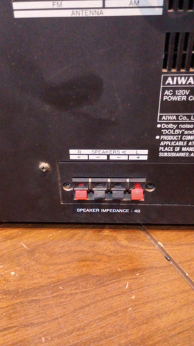 Som 4x1 Aiwa Cx-57u Leia A Descrição Somente Central (Usado)