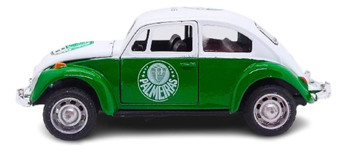 Carrinho De Ferro Palmeiras Miniatura Fusca Coleção Top 1/32