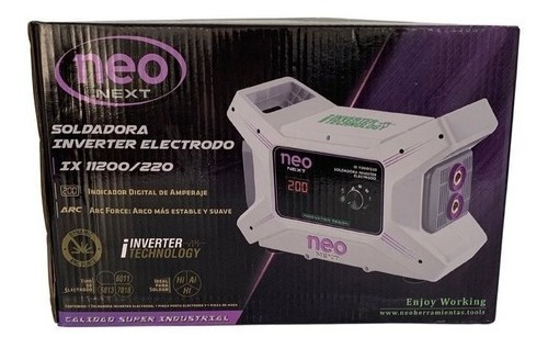 Imagen 3 de 4 de Soldadora Inverter Neo 200 Amp // Burgos