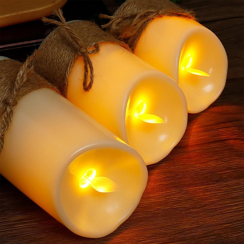 Velas Remotas Velas Sin Llama Con Control Remoto 3x Velas A