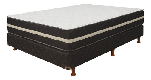 Fisher Wonder - Blanco con Negro - 1 plaza - 190 cm - 80 cm (Incluye: Con base dividida)