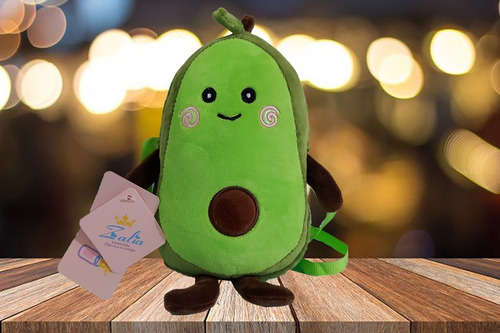 Imagen 6 de 8 de Bolsa Para Niña De Peluche En Forma De Aguacate.