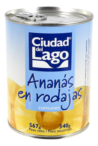 Anana En Rodajas  565 Gr + Envio Gratis