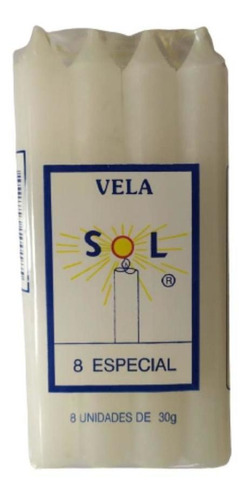 Vela Palito Branca N° 8 Especial - 30 G