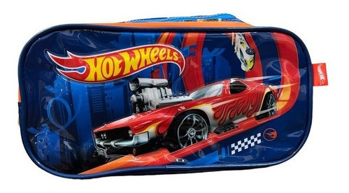 Hot Wheels Cartuchera Canopla 2 Cierres Original Wabro 76105