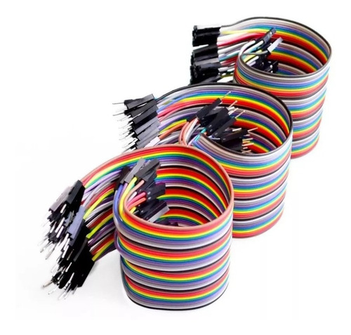 Cables Jumpers Dupont 20cm M-m 40 Pzas Proyectos Arduino