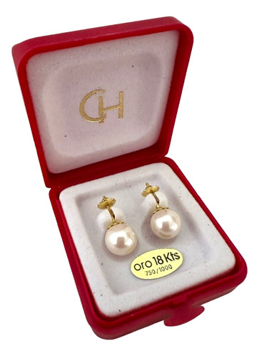 Caravanas Oro 18k Perlas 