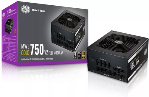 Fuente De Poder Cooler Master Mwe V2 750w 80+ Gold Modular 