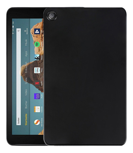 Funda De Tpu Negra Esmerilada Para Amazon Kindle Fire Hd 10