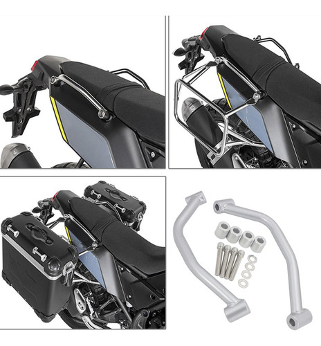 Asidero De De Acero Inoxidable Para Motos Tenere 700 T Plata