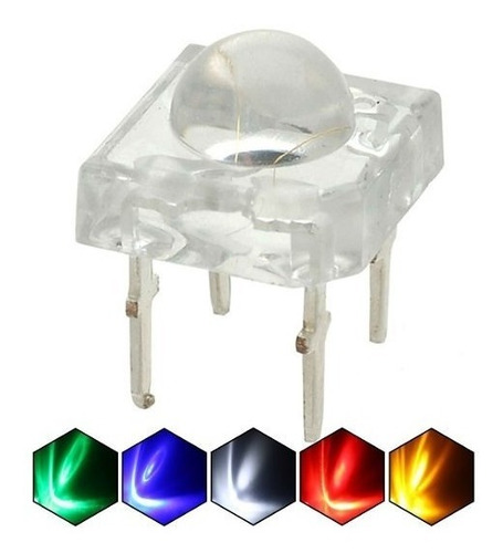 Imagen 1 de 1 de Lote De 100 Unidades Led Pirañas Todos Los Colores. Arealed