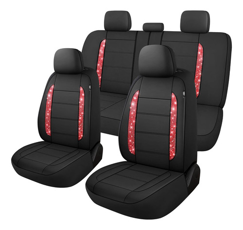 Fundas De Asiento De Automóvil De Bling Juego Completo...