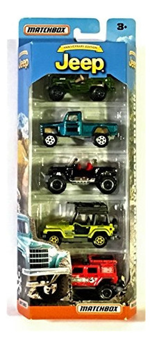 Matchbox Anniversary Edition Jeep 5pack