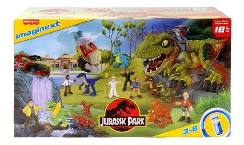 Jurassic Park Imaginext Trex Mordida 19 Pza Zellado (Usado)