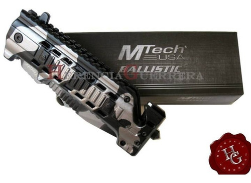 Imagen 5 de 7 de Cortapluma Mtech Mt-a825uc Inox Aluminio Camo Navaja
