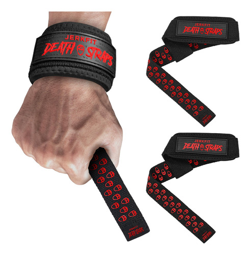 Jerkfit Death Straps - Correas De Levantamiento De Pesas Roj