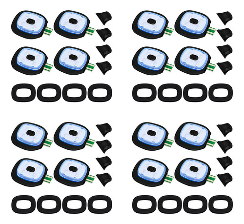 Luz Recargable Por Usb Para Gorro De Punto Led, 16 Piezas, S