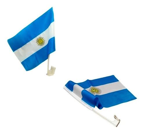 Bandera Argentina De Flameo Con Gancho Soporte Mundial